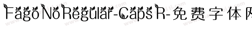 FagoNoRegular-Caps R字体转换